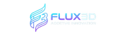 Flux3D brand mark used as a printed display reference