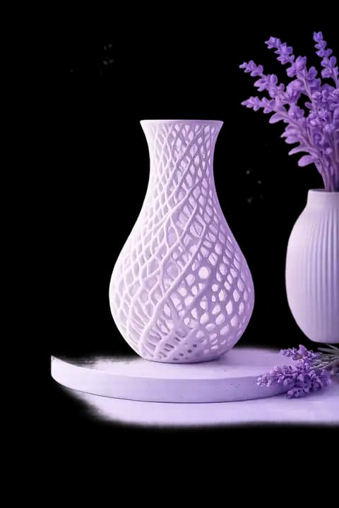 Matte 3D printed planter sample