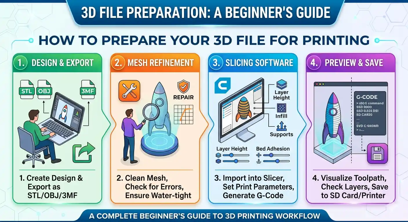 How to Prepare Your 3D File for Printing — A Complete Beginner's Guide
